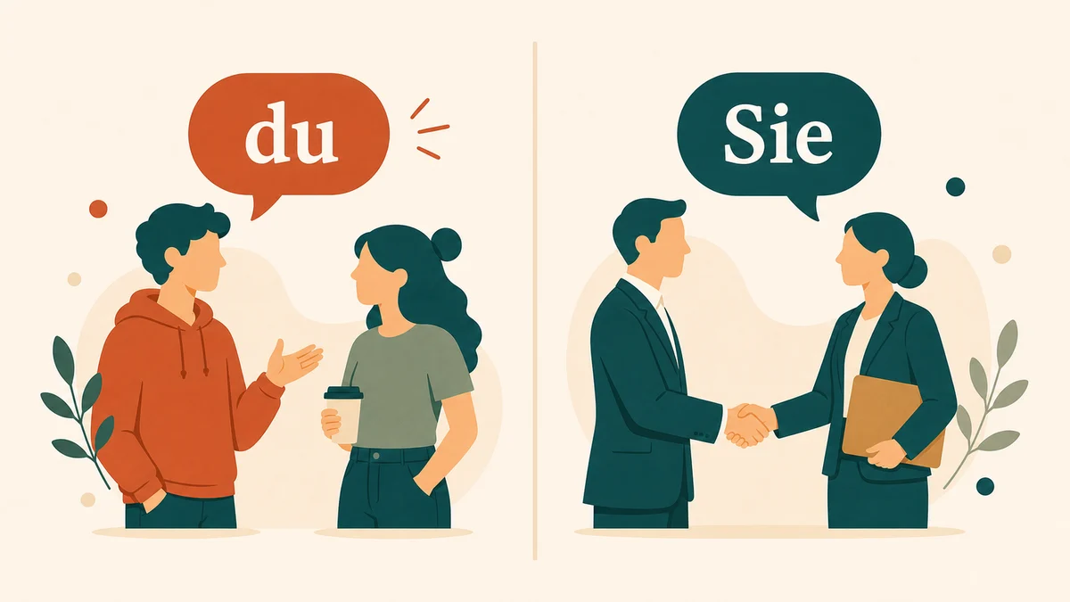 Diferența dintre adresarea informală du și cea formală Sie în germană